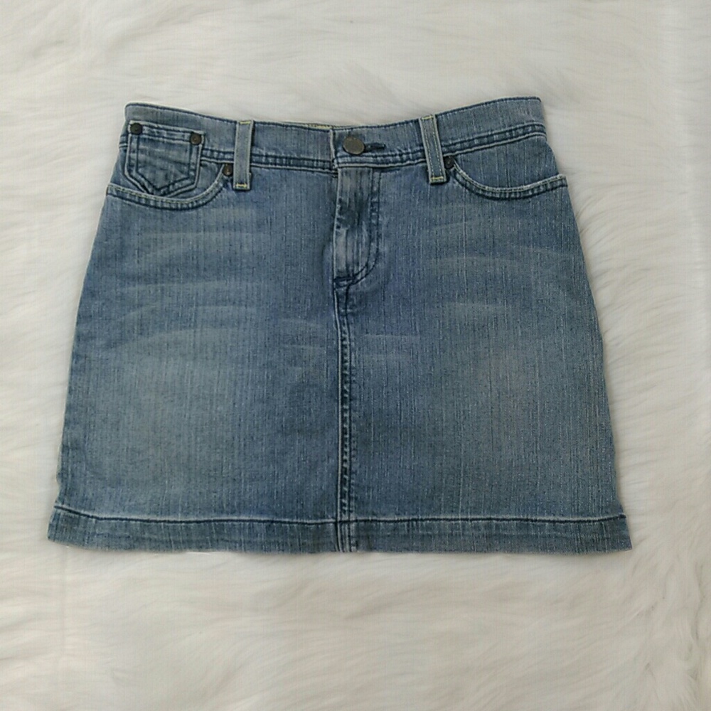 Old Navy Junior Sz 1 Blue Jean Denim Mini Skirt